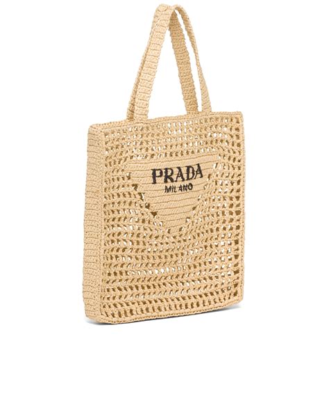 prada raffia totes